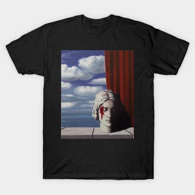 Rene Magritte Head and Bloods T-Shirt by mgpeterson590